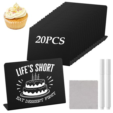 20 pièces Mini Tableaux Noirs