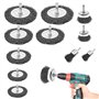 12 Pièces Brosse Métallique pour Perceuse