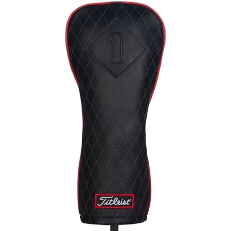 Titleist Couvre-chef en cuir noir de jais