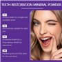 Yelewy Poudre Minérale De Restauration Dentaire, Poudre De Blanchiment Des Dents, Rafraîchir L'haleine, 4E+1 gramme