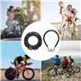 Lixiluxia 4Pcs Outil de Clé à Rayon, Clé de Roue de Vélo Universelle, Clef à Rayon Velo en Acier, Roue à Rayons de Vélo à 8 Way,