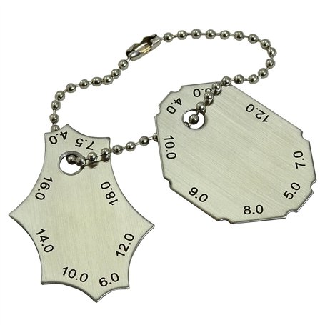 RIVERWELD - Jauge de Soudure d'Angle Jeu 2 Pièces avec Test Ulnar - Mesure de Profondeur