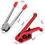 Anmas Power Manuel PET/PP Machine d'emballage de cerclage Outil d'emballage pour cerclage 12-16 mm Sangle de tension de 100 m 5