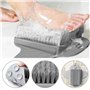 PERFETSELL Brosse à récurer les pieds Masseur pour pieds Masseur Brosse de douche avec ventouses antidérapantes et tapis de mass