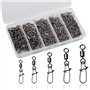 210pcs Emerillon de Pêche Kit Emerillons de pêche avec boutons-pression Connecteur Verrouillage Encliquetable Connecteurs Instan