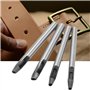 4mm Poinçon Creux Outil de Poinçonnage de Trou Oeillet Perçage Set En Forme De Ovale Outil de Perforation pour Bracelet en Cuir 