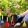 Ensemble de Jardinage 5 pièces avec Manche en Bois Robuste