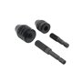 TOVOT 4 Pieces Keyless Mandrin à foret Adaptateur à changement rapide pour perceuse avec tige hexagonale 1/4" tige ronde 1/8" 1/