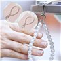 Oruiiju Chaîne de téléphone portable universelle,Bracelet de téléphone portable en perles,2 Pcs Bracelet Téléphone Perle Chaîne