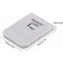 CHILDMORY 1MB carte mémoire pour PlayStation one PS1 console 1 Mega blanc carte mémoire