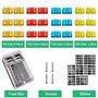 Newaner Fusible Voiture Set, Porte-fusible, 12 Voies Boîte Fusibles avec Indicateur LED, Blocs Fusible Lame Couvercle de Protect