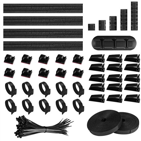 Relota 156 pièces kit de Gestion Câbles