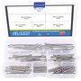 Glarks 90 pcs en acier inoxydable 304 Cotter Pin Clip principales ultraconfortables Fixation Assortiment kit