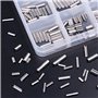 Glarks Assortiment de 180 goupilles à ressort fendues M2 M2,5 M3 M4 - En acier inoxydable 304