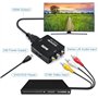 SZJUNXIAO Adaptateur RCA vers HDMI, Mini AV CVBS vers HDMI Vidéo Signal Audio Convertisseurs Adaptateur 1080P 720 Compatible ave