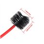 EBOOT Kit de Nettoyage de Trompette Brosse de Valve Brosse Souple avec Chiffon de Nettoyage, 3 Pièces en Plastique avec Métal et