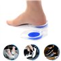 TingDongWei 2 Paires Talonnette Gel Silicone, Soulage Douleurs Pieds Semelle Talon pour Homme et Femme (EU 35-39)