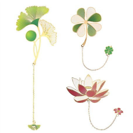 Neoreser 3 Pcs Metal Marque-Page Pendant Bookmark