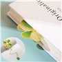 Neoreser 3 Pcs Metal Marque-Page Pendant Bookmark, Fleur Marque Page, 3D Feuille Signet pour Amateurs de Livres Lecteurs Adolesc