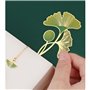 Neoreser 3 Pcs Metal Marque-Page Pendant Bookmark, Fleur Marque Page, 3D Feuille Signet pour Amateurs de Livres Lecteurs Adolesc