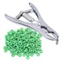 Svauoumu Pince de Castration Pour Animaux, Pince de Castration en Acier Inoxydable Avec 200 Anneaux en Caoutchouc, Pince de Cast