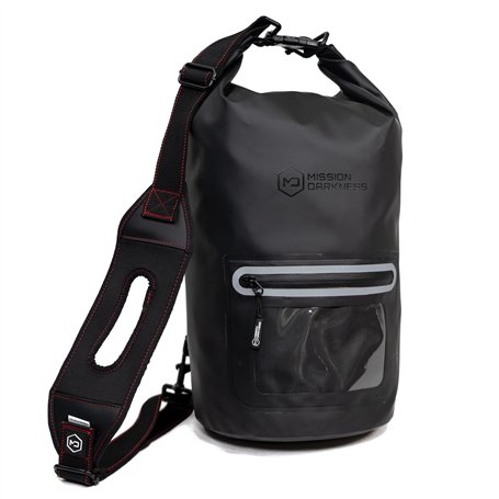 Mission Darkness Dry Shield Faraday Tote 15L // Waterproof Dry Bag for Electronic Device Security & Transport // Signal Blocking