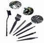 CAMKIX Brosses à usages Multiples - Paquet de 9-7X Brosses Multi-Tailles,1x Brosse Antistatique, 1x Chiffon de Nettoyage - Petit