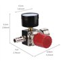 Preciva Régulateur de Pression d'Air Trois voie valve 175psi 12bar 1/4 Pouce Manomètre à Air Régulateur pour compresseur (Nouvea