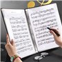 Dossier de Musique A4, Chemises pour Partitions, Dossier de Rangement pour Partitions de Musique Format 40 Pages, Support de Doc