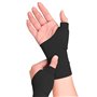 JOOTUEPO Gants de compression thérapeutique pour l'arthrite - Respirant - Gant sans doigts avec gel
