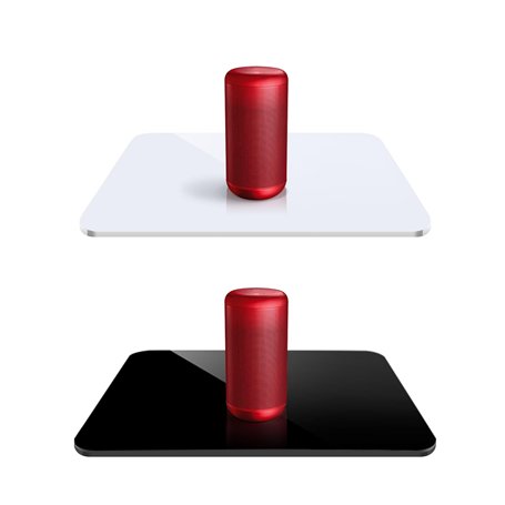 UTEBIT 2 Pcs Tableau de Réflexion Fond Studio Photo en Acrylique Noir et Blanc pour Photographie de Produits Bijou Cosmétique Ve