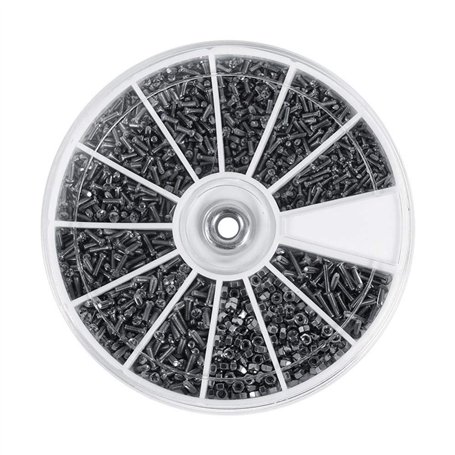 Assortiment De 600 Petites Vis Et Ecrous En Acier Inoxydable