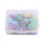 Yosoo Lot de 100 Pcs Épingles Droites Têtes Colorées pour Couture Artisanat DIY (Bouton)