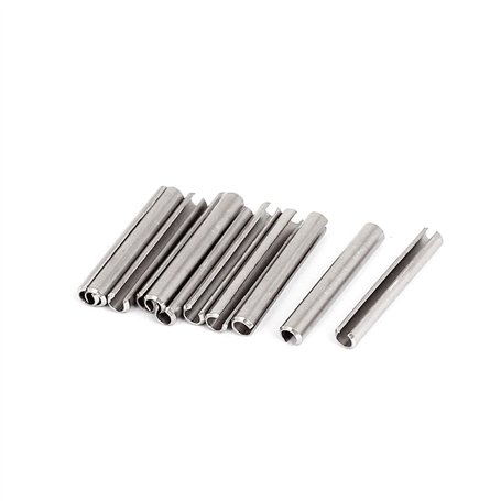 sourcingmap Goupille à Ressort Fendue M4 x 30 mm en acier inoxydable 304 Rouleau Cheville broche 10pcs