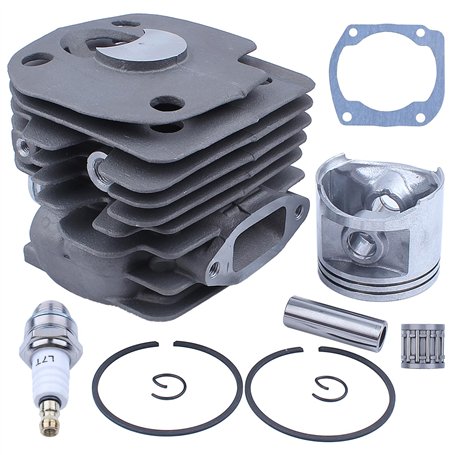 Adefol Nikasil plaqué 50 mm Cylindre Piston Roulement à Aiguilles Joint Kit pour Husqvarna 365 371 372 XP 362 Tronçonneuse Pièce