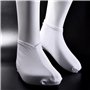 6 Paires Chaussettes Hydratantes en Coton Chaussettes Pied Spa Chaussettes Hydratantes pour Peau Dure Sèche et Craquelée, Blanc
