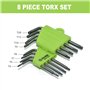 Lot de 9 Mini Clés Hexagonales Torx de Petite Taille Tournevis Etoile T5 T6 T7 T8 T9 T10 T15 T20