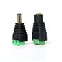 10x Connecteur DC mâle/femelle verser caméra de vidéo surveillance 2,1 x 5,5 mm