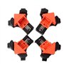 Lot de 4 Presses d'angles de 90 Degrés Serre Joint Menuisier Menuiserie Outillage pour Perçage et Fabrication d'armoires