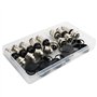 RUNCCI-YUN 8pcs 5 A 16 mm 4 broches/ 5 Pins/ 8 Pins/L'aviation connecteur Plug+ 8 pcs en caoutchouc capuchon de protection (méta