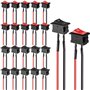 RUNCCI-YUN 20Pcs Mini Interrupteur à bascule