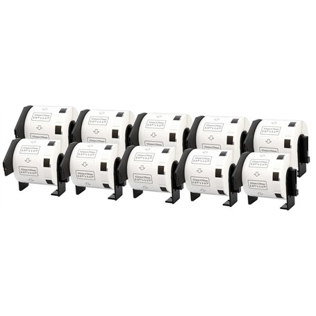10 Compatibles Rouleaux DK11209 DK-11209 29mm x 62mm Papier Étiquettes Adresse pour Brother P-Touch QL-500 570 QL-700 QL-800 QL-