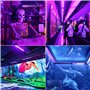 Eleganted 395nm 10W Tube LED Lumière Noire, 2pcs 48Leds Barre de Lumières UV, Lumière DJ Disco, Black Light pour Halloween Noël