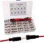 FULARR® 175Pcs 5X20mm Professionnel Voiture Fast-Souffler Verre Tube Fusible Kit: 150Pcs Verre Tube Fusible + 20Pcs Fusible Sièg