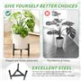 jinminamz Support Pour Plantes Réglable，Pot De Fleurs Porte - Plantes Porte - Fleurs Tabouret En Fer Adapté Pour Les Pots De 20 