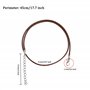Collier Corde de Cire avec Fermoir de Homard et Chaîne, 2 mm Multicolore Cordon en Cuir Artificiel Tressé pour Collier Bracelet