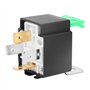 Relais de voiture, relais 4 contacts DC 12V 30A noir pour voiture, normalement ouvert à fusible avec relais de support avec fusi