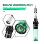 Souder au gaz sans fil butane chalumeau à gaz Souder le fer à souder pistolet stylo de soudage 1300(Vert)
