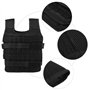 Gilet Lesté d'Entraînement et de Course - Veste de Formation Pondérée Réglable 15Kg en Tissu d'Oxford pour La Forme Physique