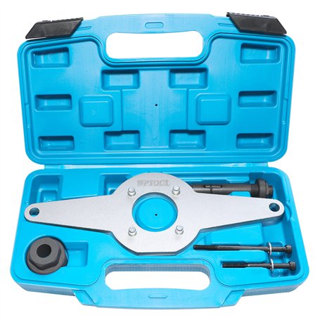 DPTOOL Outil de Maintien d'amortisseur de Vibrations Amortisseur de poulie de Vilebrequin Compatible avec Skoda VW 1.8 2.0 4V TF